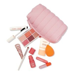 Ulta Beauty Collection Makeup Cosmetic Set with Pink Zipper Pouch